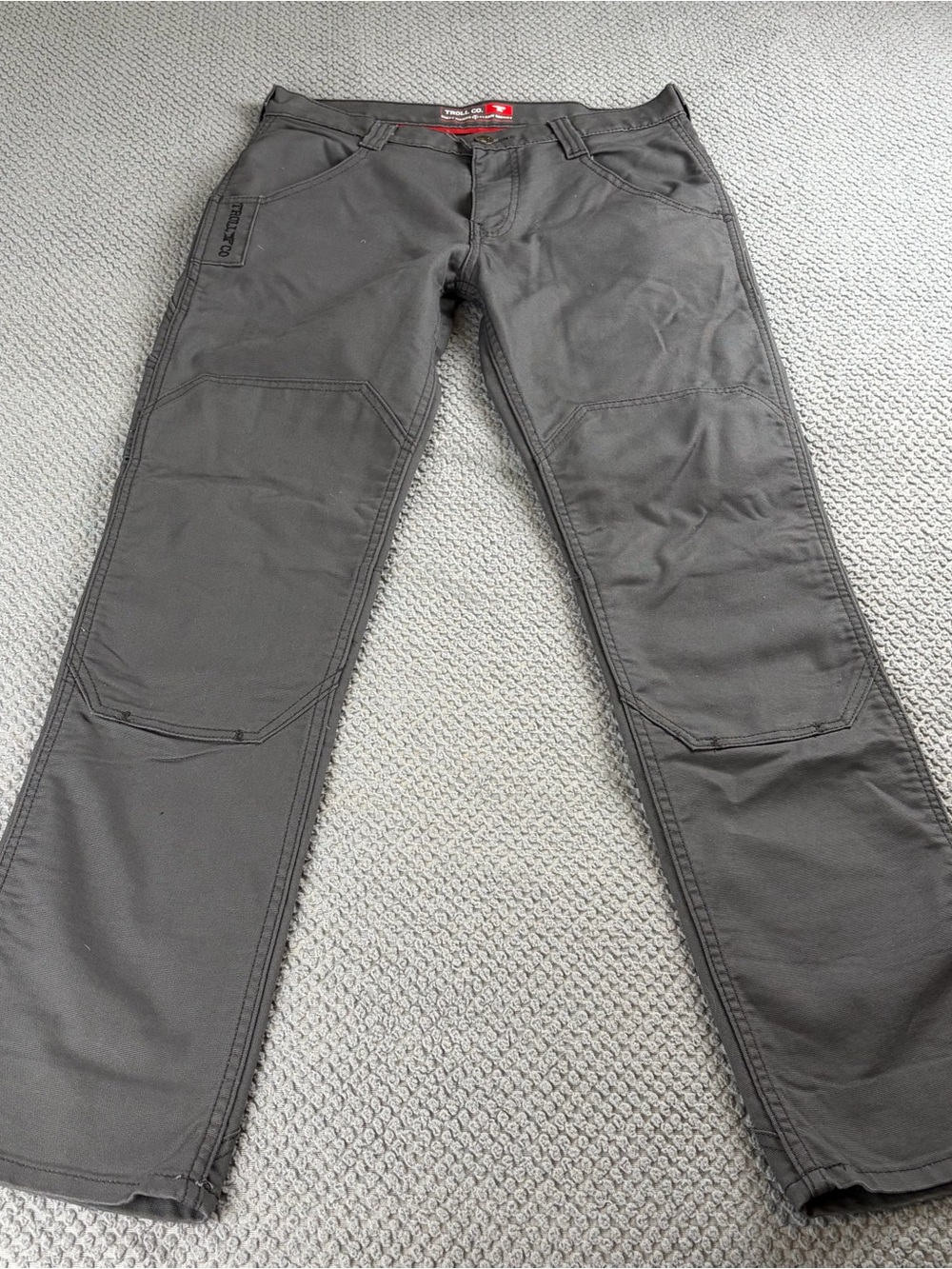 Troll CO double knee work pants NWT 32x32 Men's Dark Gray Cargo Work Pants